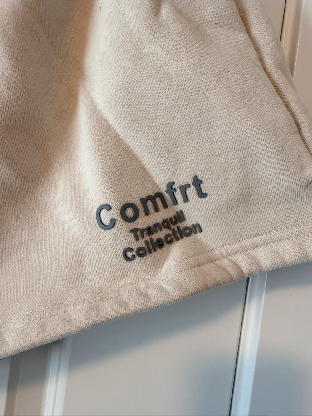 Comfrt Tranquil Collection Women’s Athletic Shorts — Cream